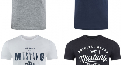 Mustang Herren 4er Pack T-Shirt Print Rundhals Kurz für 39,95€ inkl. Versand!