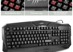 HAMA uRage USB Gaming-Keyboard Exodus 100 Deutsche QWERTZ Tastatur Anti Ghosting für 11,99€ inkl. Versand!