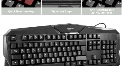 HAMA uRage USB Gaming-Keyboard Exodus 100 Deutsche QWERTZ Tastatur Anti Ghosting für 11,99€ inkl. Versand!