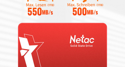 Netac 1TB Interne Festplatte SSD 6,35cm (2,5”) SATA III 6Gb/s – PC/Laptop für 58,72€ inkl. Versand!
