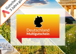 Kurzreise Deutschland Multi Hotelgutschein für 2 Personen 2 Nächte mit Frühstück für 89,98€ inkl. Versand!