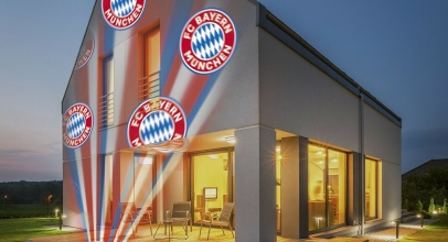 FC BAYERN MÜNCHEN Projektor LED-Motivstrahler – Projiziert das FC BAYERN MÜNCHEN-Logo – Für innen & außen für 27,99€ inkl. Versand!