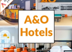 Multi Hotel Gutschein 30 a&o Wahl Hotels 20 Städte 2 Personen + 2 Kinder 1-4 Ü/F ab 39,98€ inkl. Versand!
