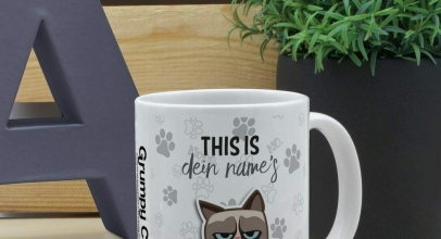 Disney bedruckte Namentasse – Grumpy Cat – Happy Face für 14,95€ inkl. Versand!