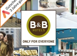 Kurzreise Multigutschein 55x B&B Hotels zur Auswahl 3 Tage 2 Personen + Frühstück für 84,98€ inkl. Versand!