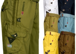 Geographical Norway Herren Cargoshort mit Gürtel Bermuda für 36,90 inkl. Versand!