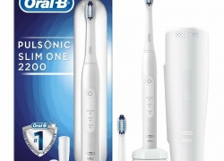 BRAUN Oral-B Pulsonic Slim One 2200 White Schallzahnbürste mit Reiseetui für 39,90€ inkl. Versand!