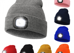 LANON Wintermütze warme Strickmütze mit LED Licht aufladbar USB Portwest für 7,99€ inkl. Versand!