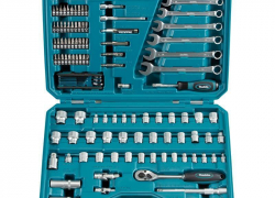 Makita Steckschlüsselsatz Maulschlüssel Bits 120 tlg. Werkzeugkoffer 1/4 + 3/8 für 58,41€ inkl. Versand!