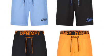 DENIMFY Badehose Herren Lang Badeshorts Doppelter Bund DFNeo für 15,99€ inkl. Versand!