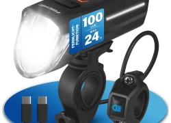 Fahrradbeleuchtung FISCHER LED Frontlicht 100Lux mit Fernlicht +80 Lux Akku für 40,94€ inkl. Versand!