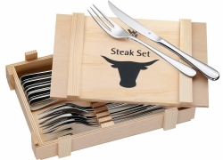 12-teiliges WMF Steakbesteck in Holzkiste für 24,99€ inkl. Versand!