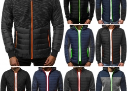 OZONEE Herren Bomberjacke Steppjacke mit Kapuze für 17,95€ inkl. Versand!