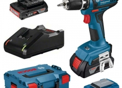 Bosch Akku-Bohrschrauber GSR 18-2-LI + 2 Akkus 2,0 Ah , Ladegerät und L-Boxx für 124,95€ inkl. Versand!