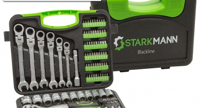 STARKMANN Blackline Steckschlüssel-/Gabelschlüssel-Satz mit 104 Teilen für 39,99€ inkl. Versand!