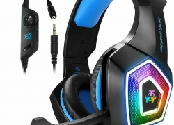 Gaming Headset Kopfhörer mit Mikrofon 3.5mm Stereo RGB für PS4 PC Xbox One für 20,69€ inkl. Versand!