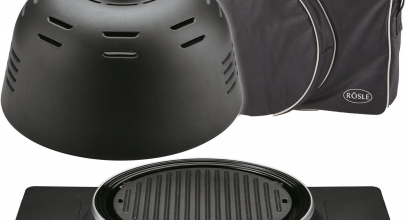 Rösle BUDDY G40 Deluxe Set Mobiler Gas Grill tragbar + Garglocke + Tragetasche für 79,99€ inkl. Versand