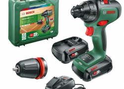 Bosch Akku-Bohrschrauber AdvancedDrill 18 + 2x 2,5 Ah Akkus im Koffer (Refurbished) für 89,90€ inkl. Versand!