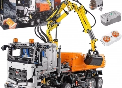 MOULD KING 19007 Technik Kranwagen Auto Pneumatic Crane Truck Klemmbausteine für 103,99€ inkl. Versand!