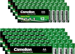 Batterien AA, 60 x AA + 60 x AAA Batterien Camelion Heavy Duty Batteries für 20,90€ inkl. Versand!