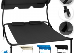 KESSER® Doppelliege Sonnenliege mit Sonnendach + 2 Kissen für 79,80€ inkl. Versand!