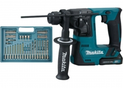 Makita Akku-Bohrhammer 12Volt 2x Li-Ionen Akku 2,0Ah + Transportkoffer + Bohrer-/Bit-Sortiment für 128,90€ inkl. Versand!