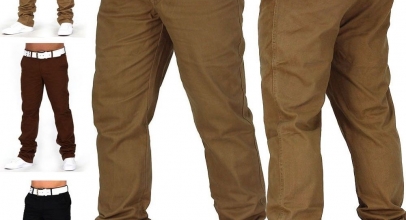 Herren Hose Chinohose Trousers Regular Fit Jeans für 22,95€ inkl. Versand