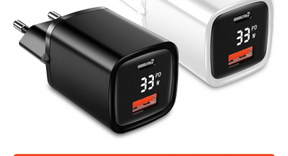 USB Schnell-Ladegerät + Display Typ-C Netzteil 33W Power Delivery QC3.0 QC4+ PPS für 17,99€ inkl. Versand!