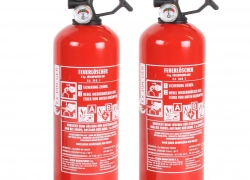 2 x Autofeuerlöscher GP-1x ABC 1kg mit Halterung + Manometer / Kfz Feuerlöscher für 25€ inkl. Versand!