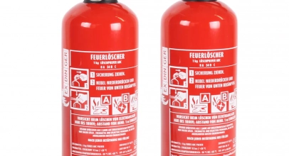 2 x Autofeuerlöscher GP-1x ABC 1kg mit Halterung + Manometer / Kfz Feuerlöscher für 25€ inkl. Versand!