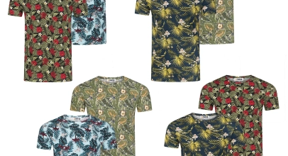 riverso Herren T-Shirt RIVBill 2er Pack All Over Print Shirt Regular Baumwolle für 19,99€ inkl. Versand!