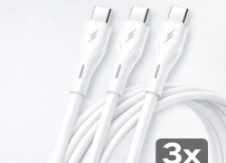3x USB C auf USB C Schnellladekabel Iphone 17,16, Samsung, Kabel 66W 6A 1m Weiß für 5,50€ inkl. Versabd!