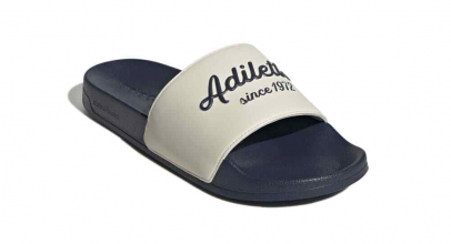 Adidas ADILETTE SHOWER Badeschlappen Badeschuhe Latsche weiß/navy since1972 für 24,60€ inkl. Versand!
