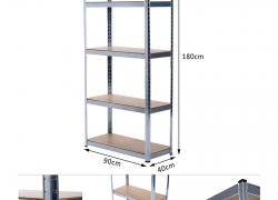 Schwerlastregal Steckregal Lagerregal 180x90x40 für 22,75€ inkl. Versand!