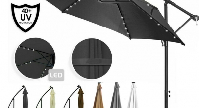 LED Ampelschirm Sonnenschirm Ø300cm für 59,10€ inkl. Versand!