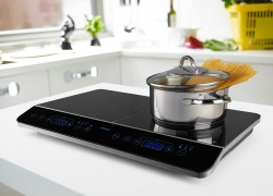 MEDION MD 15324 Doppel Induktionskochplatte 3500 Watt je 20cm Durchmesser LED für 69,99€ inkl. Versand!