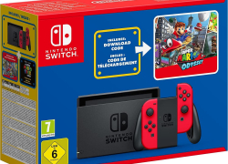 Nintendo Switch Konsole + Super Mario Odyssey (MARIO DAY-Paket) für 296,10€ inkl. Versand!