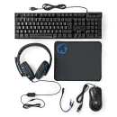 Nedis Gaming Combo Kit 5 in 1 SET Tastatur Headset Maus Mauspad Komplett Setup für 13,99€ inkl. Versand!