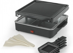 GOURMETmaxx Raclette Grill für 4 Personen (600W) in Schwarz für 11,99€