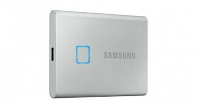 Samsung Portable SSD T7 Touch 500 GB USB 3.2 Gen2 Typ-C Metallic Silver für 69,90€ inkl. Versand!