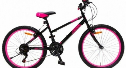 AMIGO Hardtail Mountainbike Power 26 Zoll 42 cm Mädchen 18G Felgenbremse Schwarz für 185,97€ inkl. Versand!