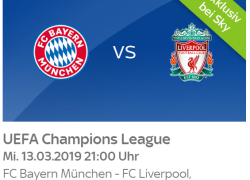 Sky Ticket FC Bayern – Liverpool Der Hammer im Achtelfinale 3 Monate Sport für 39,99€ inkl. Versand