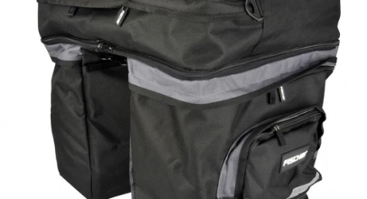 FISCHER Gepäckträgertasche 3-fach Rucksack wasserdicht 58 L Reflektorstreifen für 24,49€ inkl. Versand!