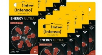 60 Intenso Energy Ultra Typ 312 Zink-Luft Hörgerätebatterien im 6er Blister für 9,99€ inkl. Versand!