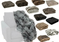Fellimitatdecke Kunstfell 130x150cm Kuscheldecke Sofadecke für 9,99€ inkl. Versand!