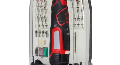 Akku Schleif und Gravur Set 12 V inkl. Akku + Ladegerät + 72-teiligem Zubehörset für 14,90€ inkl. Versand!