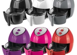 XXL Heißluft-Fritteuse 5,5l mit Brotbackkorb/Grillrost/Rezeptbuch 1800W für 39,99€ inkl. Versand