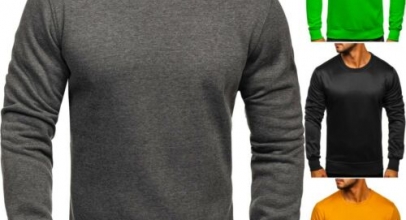 BOLF Herren Sweatshirt Langarmshirt Rundhals Mix Unifarben für 12,95€ inkl. Versand!