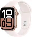 Apple Watch 10 Cell Alu Rosegold 42mm A3001 White Silicon Band für 299,70€ inkl. Versand!