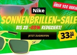 SportSpar: Über 100 Nike-Sonnenbrillen für je 33,33€